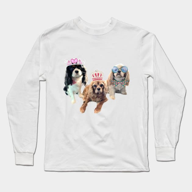 The 3 amigos, bff cavaliers Long Sleeve T-Shirt by Walters Mom